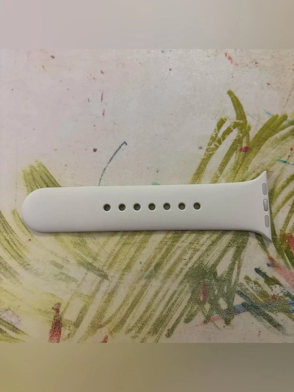 Off-White Silicone Apple Watch Band - 40mm